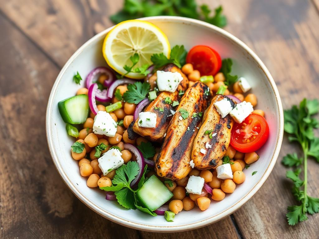 Grilled Chicken & Chickpea Salad